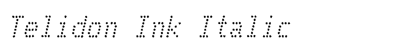 Telidon Ink Italic